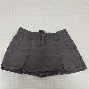 Women's Gray Casual Skort